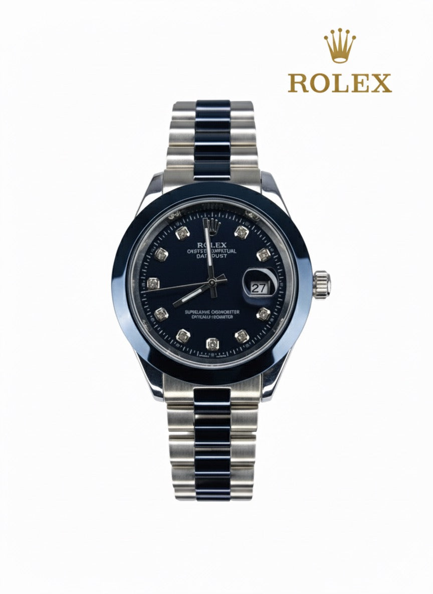 ROLEX  Royal Blue Luxury Datejust Watch