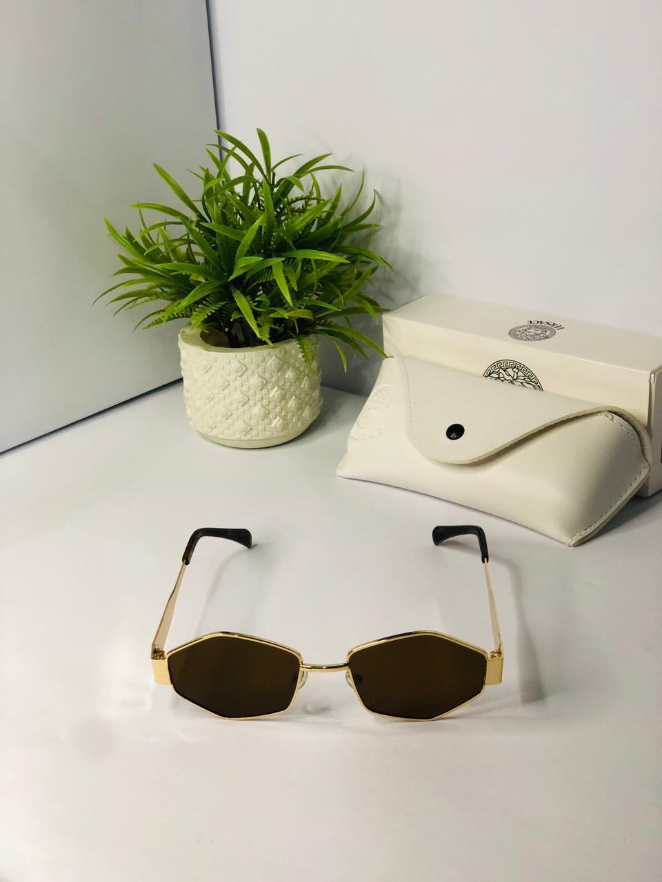 🕶️ Royal Edge Gold Sunglasses